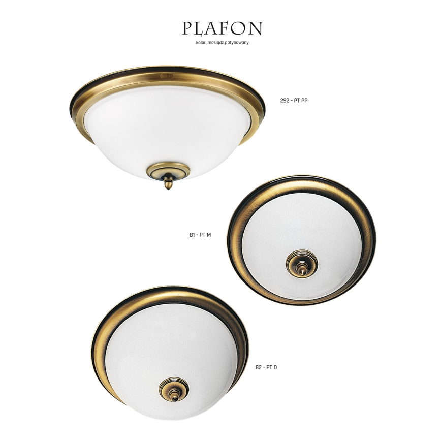 Jupiter 82 PTD - Kattovalo PLAFON 2xE27/40W/230V Opál