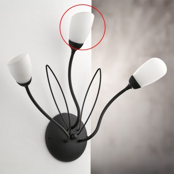 Jupiter - GLORIOSA G9 universaali vaihtolasi, Ø 6,5 cm, valkoinen