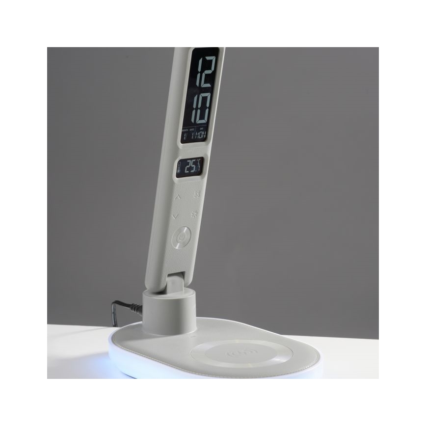 JUST LIGHT. 11018-16 - LED RGBW himmennettävä kosketuksella ohjattava pöytälamppu langattomalla latauksella TINA LED/4W/230V valkoinen