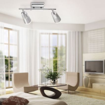 JUST LIGHT. 11229-17 - LED-kohdevalaisin DALLI 2xLED/3,5W/230V kiiltävä kromi