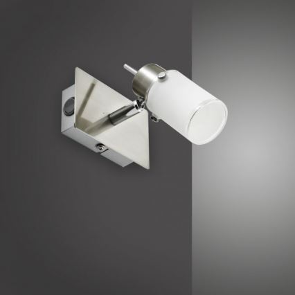 JUST LIGHT. 11931-55 - LED-seinävalaisin MAX 1xGU10/4W/230V mattakromi