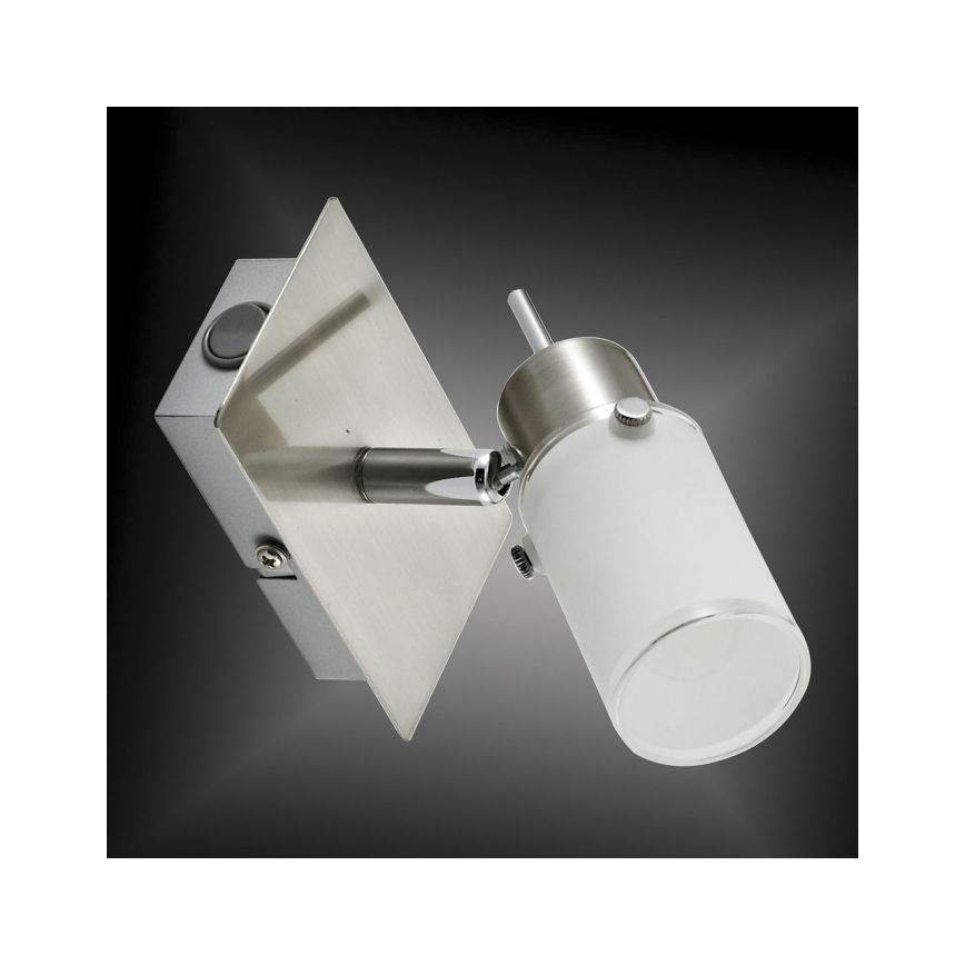 JUST LIGHT. 11931-55 - LED-seinävalaisin MAX 1xGU10/4W/230V mattakromi