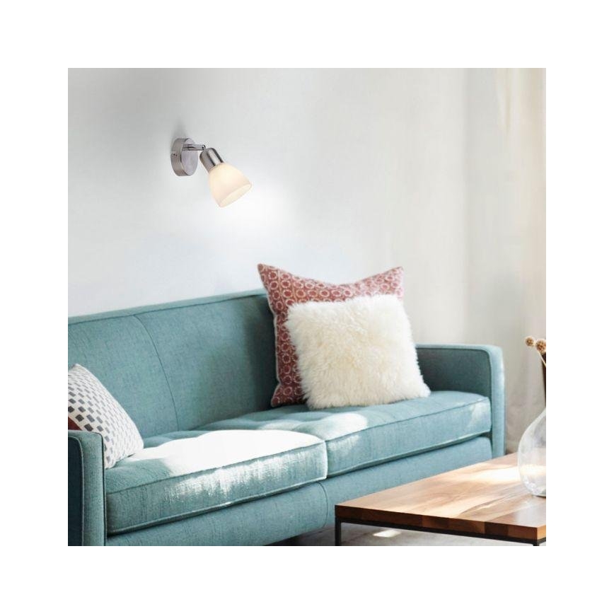 JUST LIGHT. 11951-55 - Seinäkohdevalo KARO 1xE14/40W/230V mattakromi