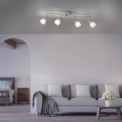 JUST LIGHT. 11954-55 - KARO-kohdevalaisin 4xE14/40W/230V mattakromi