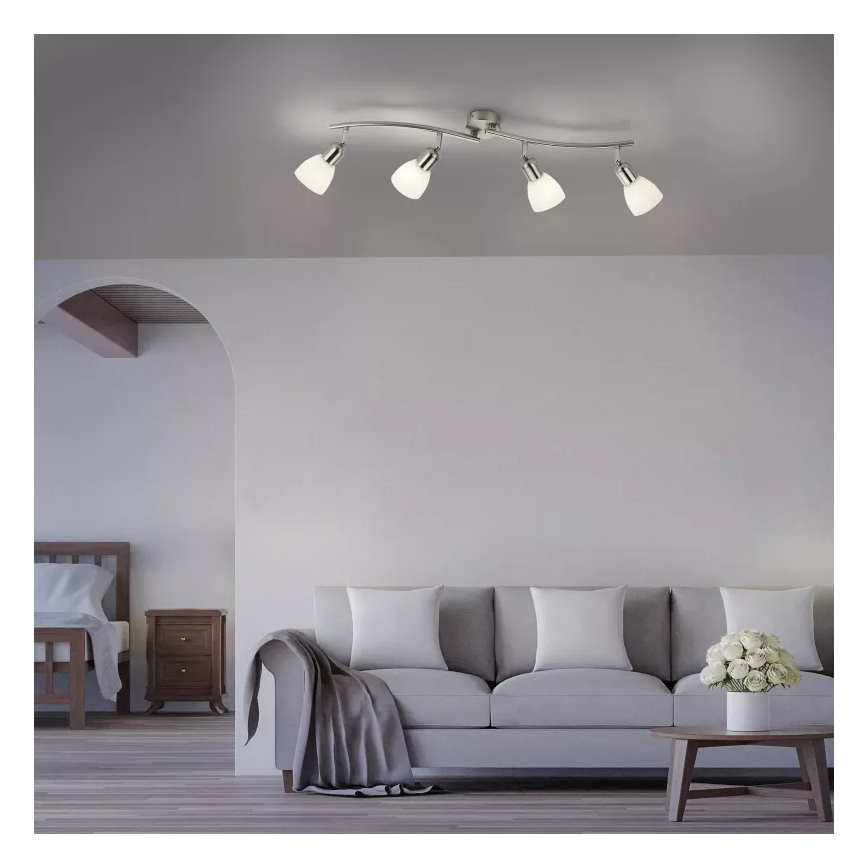 JUST LIGHT. 11954-55 - KARO-kohdevalaisin 4xE14/40W/230V mattakromi