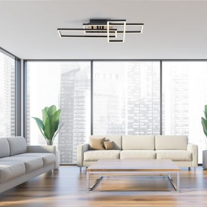 JUST LIGHT. 14051-79 - LED-kattovalaisin AKUSTIKA LED/20,5W/230V tammi/musta