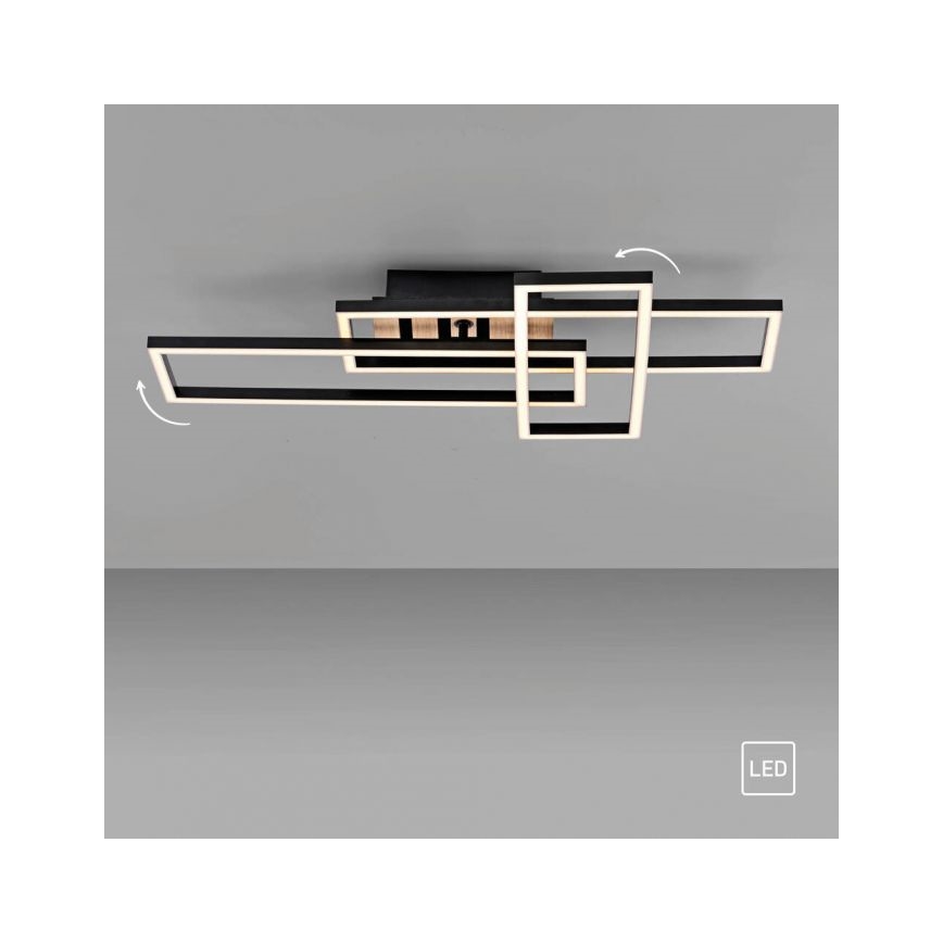 JUST LIGHT. 14051-79 - LED-kattovalaisin AKUSTIKA LED/20,5W/230V tammi/musta