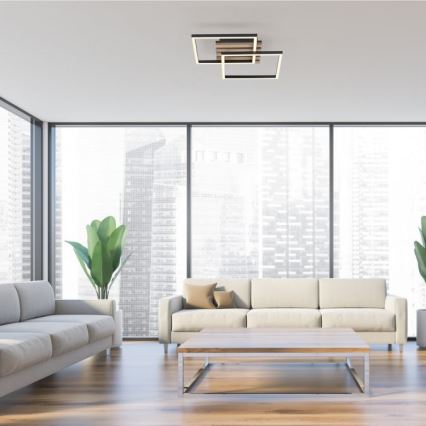 JUST LIGHT. 14053-79 - LED-kattovalaisin AKUSTIKA LED/15W/230V tammi/musta