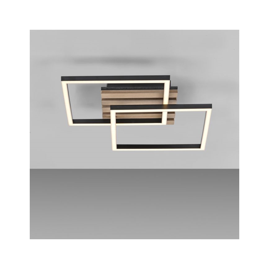 JUST LIGHT. 14053-79 - LED-kattovalaisin AKUSTIKA LED/15W/230V tammi/musta