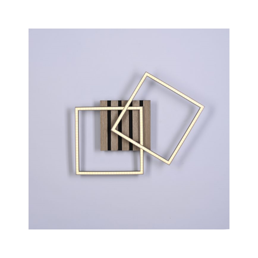 JUST LIGHT. 14053-79 - LED-kattovalaisin AKUSTIKA LED/15W/230V tammi/musta