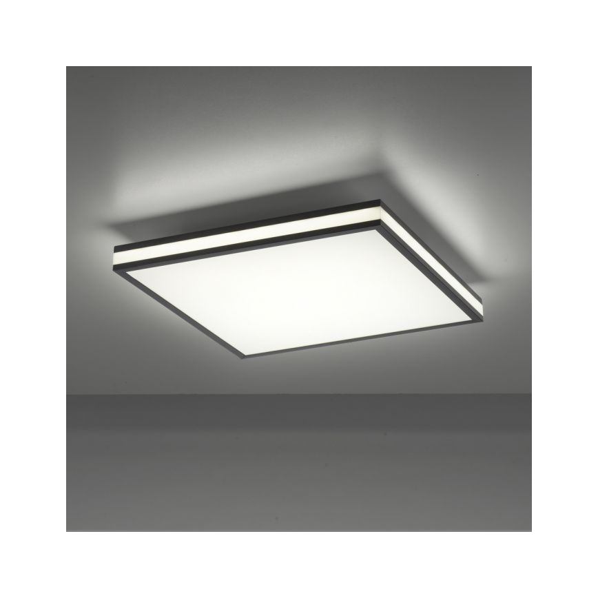 JUST LIGHT. 14110-18 - LED RGBW Himmennettävä kattovalo MARIO BLACK LED/19,5W/230V 2700-5000K + kauko-ohjaus