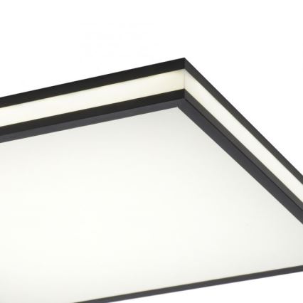 JUST LIGHT. 14110-18 - LED RGBW Himmennettävä kattovalo MARIO BLACK LED/19,5W/230V 2700-5000K + kauko-ohjaus