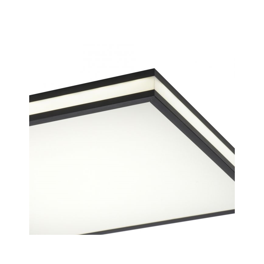 JUST LIGHT. 14110-18 - LED RGBW Himmennettävä kattovalo MARIO BLACK LED/19,5W/230V 2700-5000K + kauko-ohjaus