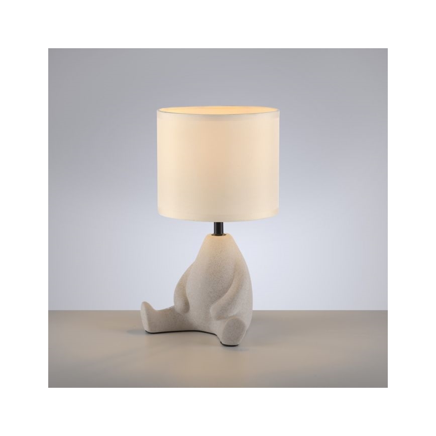 JUST LIGHT. 14190-39 - Pöytälamppu TED 1xE27/25W/230V beige