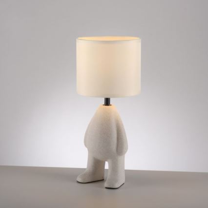 JUST LIGHT. 14191-39 - Pöytävalaisin TED 1xE27/25W/230V beige
