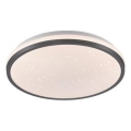 JUST LIGHT. 14293-18 - Himmennettävä LED-kattovalaisin KYLE LED/10W/230V halkaisija 28 cm musta