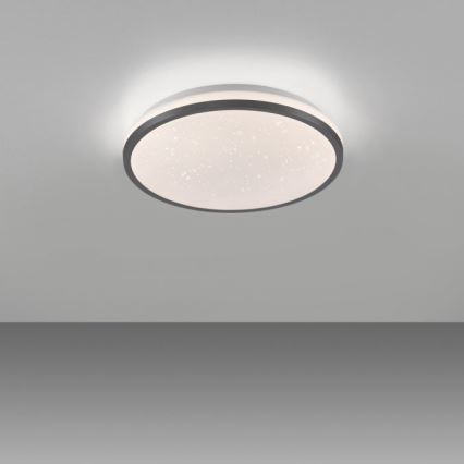 JUST LIGHT. 14293-18 - Himmennettävä LED-kattovalaisin KYLE LED/10W/230V halkaisija 28 cm musta