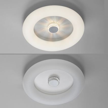 JUST LIGHT. 14383-16 - Himmennettävä LED-kattovalaisin VERTIGO LED/26W/230V 2700-5000K valkoinen + kauko-ohjaus