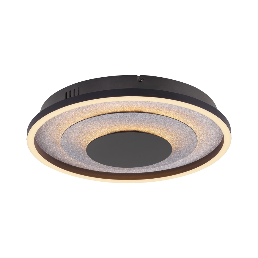 JUST LIGHT. 14409-21 - LED-kattovalaisin GLITTY LED/22W/230V Ø 40 cm musta