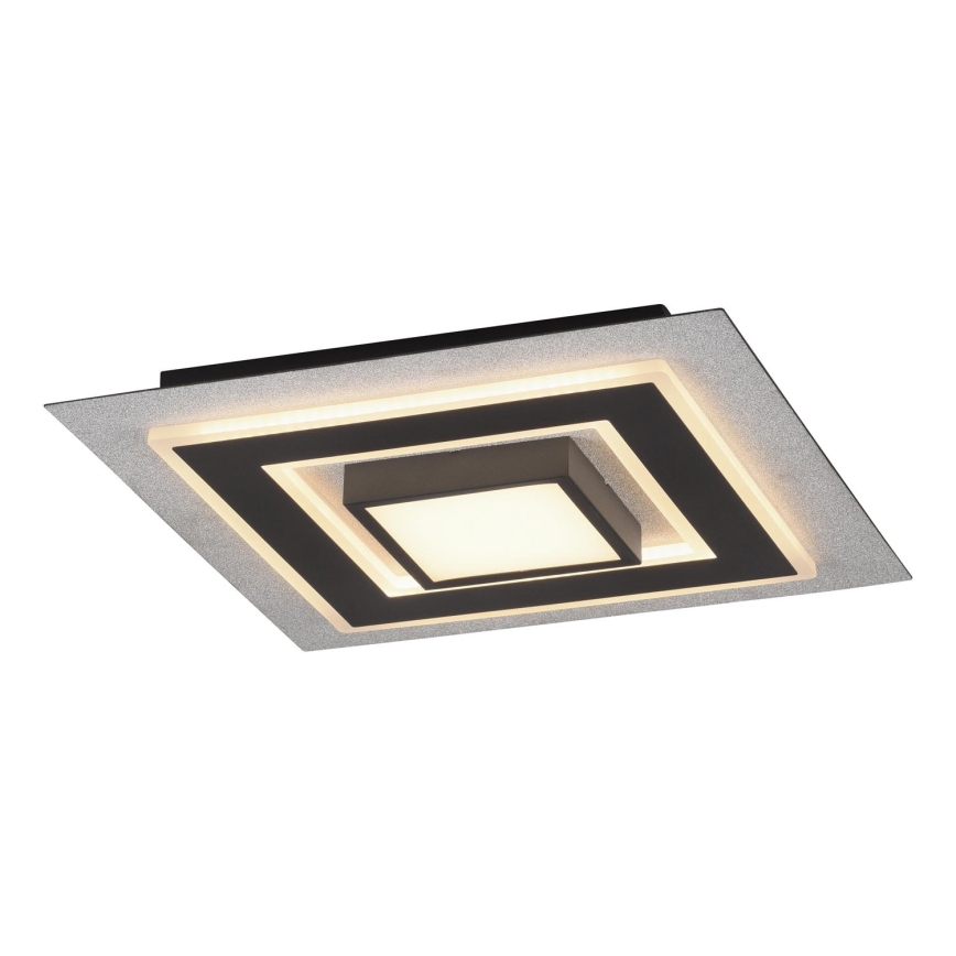 JUST LIGHT. 14439-21 - LED Kattovalaisin CICHIO LED/18,5W/230V + LED/9W 40x40 cm musta