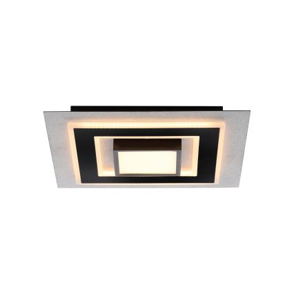 JUST LIGHT. 14439-21 - LED Kattovalaisin CICHIO LED/18,5W/230V + LED/9W 40x40 cm musta