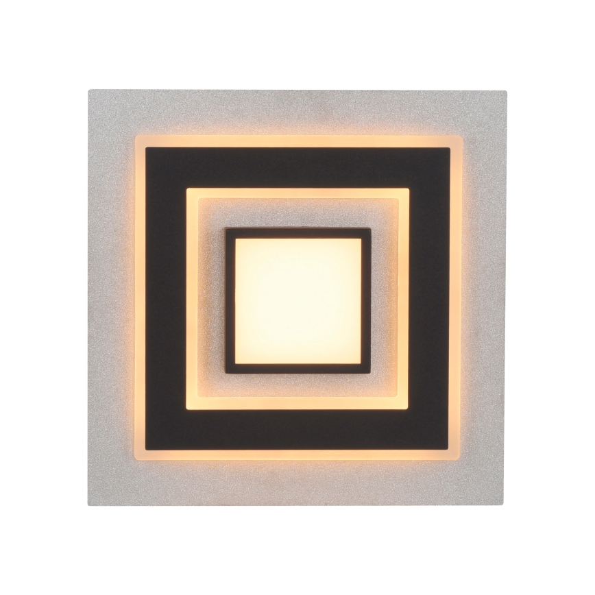 JUST LIGHT. 14439-21 - LED Kattovalaisin CICHIO LED/18,5W/230V + LED/9W 40x40 cm musta