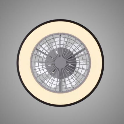 JUST LIGHT. 14447-18 - LED RGBW himmennettävä kattotuuletin valaisimella LENO LED/44W/230V 3000-6500K halkaisija 48,6 cm valkoinen + kaukosäädin