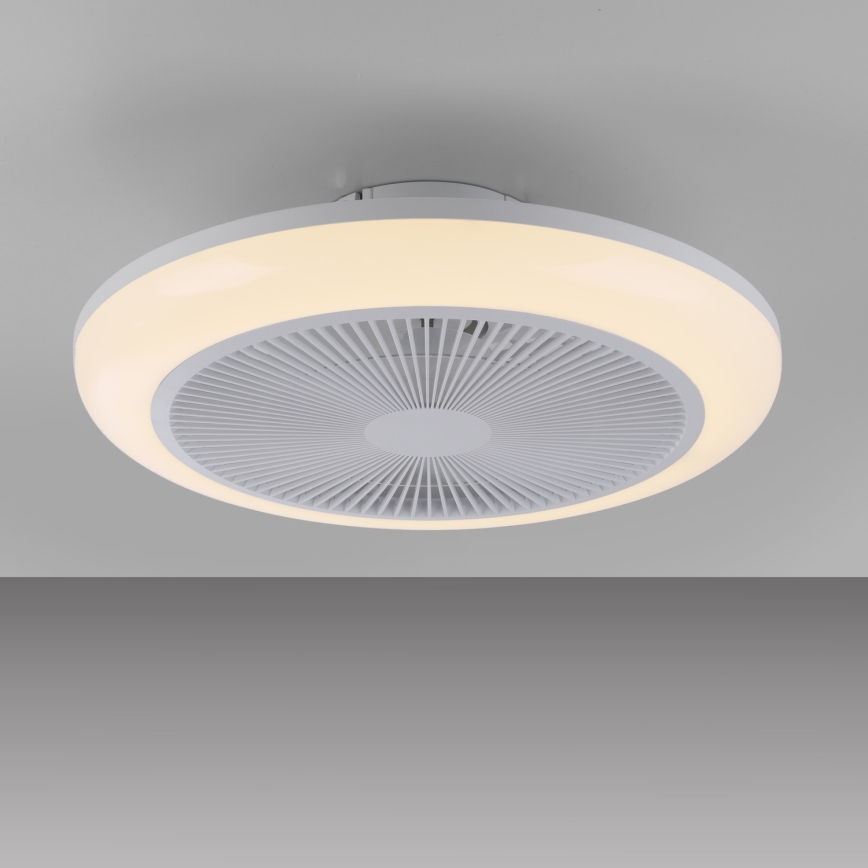 JUST LIGHT. 14623-16 - Himennettävä LED RGBW -kattotuuletin valolla BRENDA LED/22W/230V 3000–6000K Ø 46 cm valkoinen + kaukosäädin