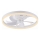 JUST LIGHT. 14624-16 - LED-himmennettävä kattotuuletin integroidulla valolla RITA LED/22W/230V 3000-6000K halkaisija 50 cm valkoinen + kaukosäädin