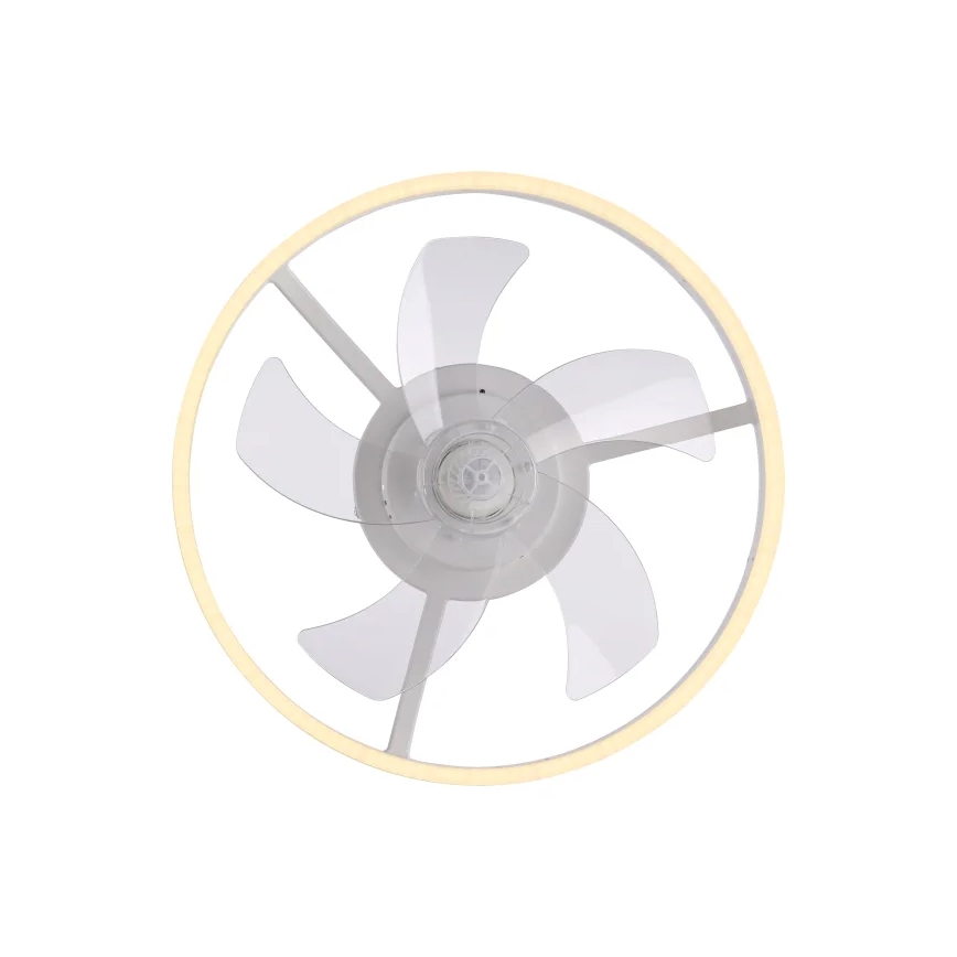 JUST LIGHT. 14624-16 - LED-himmennettävä kattotuuletin integroidulla valolla RITA LED/22W/230V 3000-6000K halkaisija 50 cm valkoinen + kaukosäädin