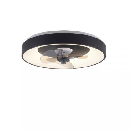 JUST LIGHT. 14644-18 - LED Himmennettävä kattovalaisin tuulettimella VENIKA LED/36W/230V halkaisija 48,6 cm 2700-5000K + kauko-ohjaus