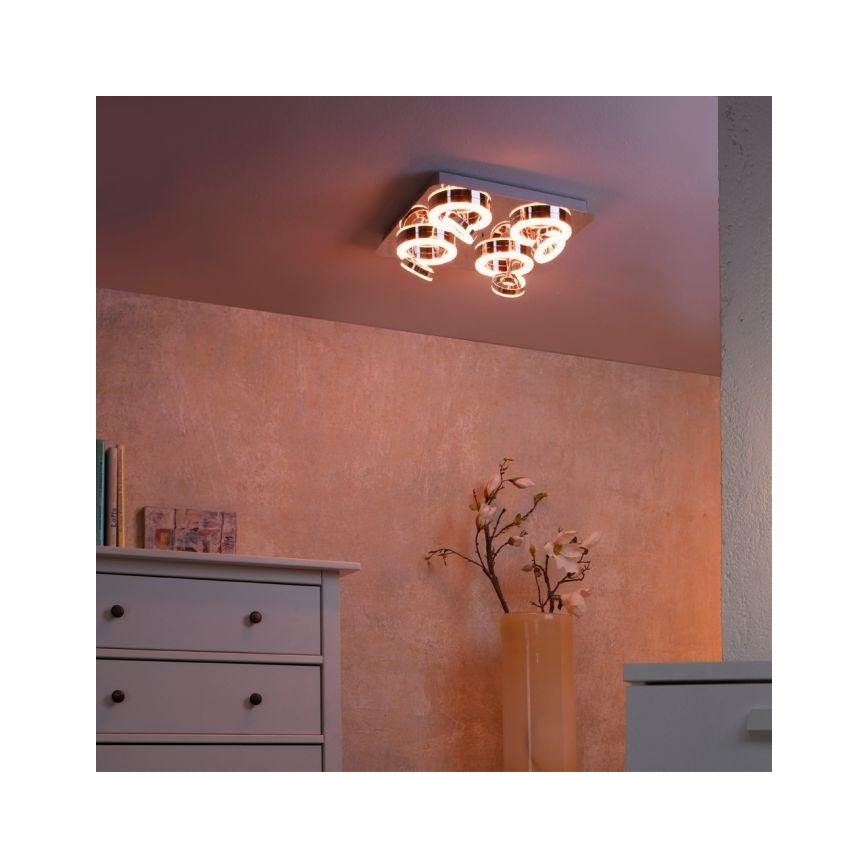 JUST LIGHT. 14662-17 - LED RGBW Himmennettävä kohdevalo TIM LOLASMART 4xLED/5,9/230V 2700-5000K + kauko-ohjaus