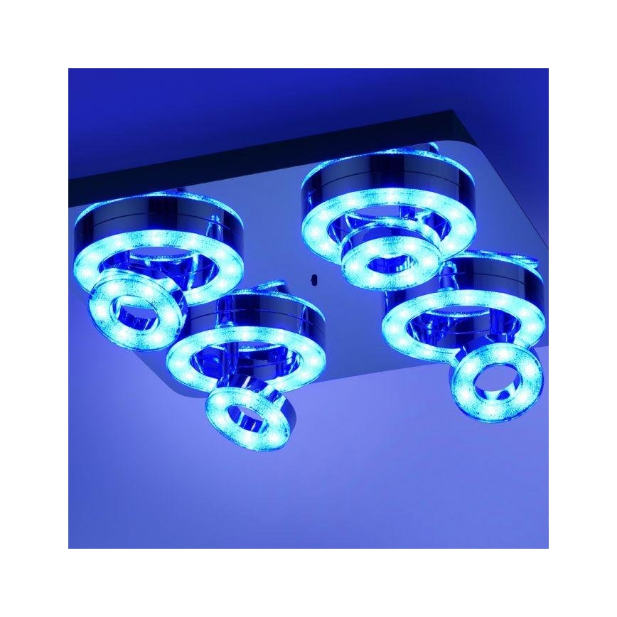 JUST LIGHT. 14662-17 - LED RGBW Himmennettävä kohdevalo TIM LOLASMART 4xLED/5,9/230V 2700-5000K + kauko-ohjaus