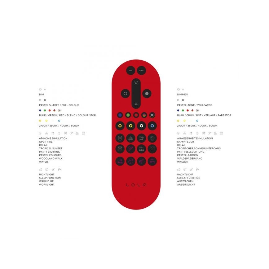 JUST LIGHT. 14662-17 - LED RGBW Himmennettävä kohdevalo TIM LOLASMART 4xLED/5,9/230V 2700-5000K + kauko-ohjaus