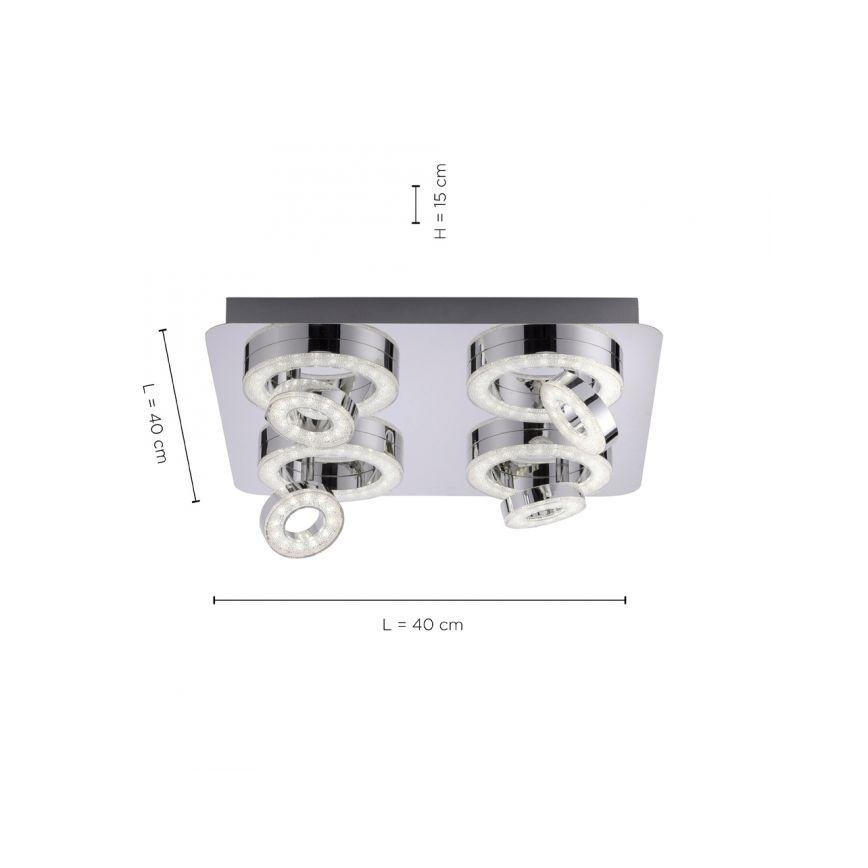 JUST LIGHT. 14662-17 - LED RGBW Himmennettävä kohdevalo TIM LOLASMART 4xLED/5,9/230V 2700-5000K + kauko-ohjaus