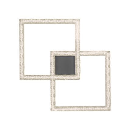 JUST LIGHT. 14732-18 - LED-kattovalaisin GLITRA LED/17,5W/230V 37,6x37,6 cm musta