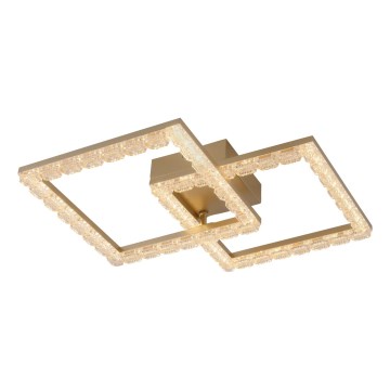 JUST LIGHT. 14732-60 - LED kattovalaisin GLITRA LED/17,5W/230V 37,6x37,6 cm kultainen