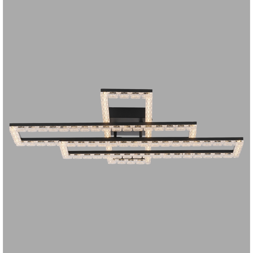 JUST LIGHT. 14733-18 - LED kattovalaisin GLITRA LED/35W/230V 57x72 cm musta