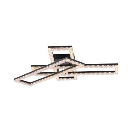 JUST LIGHT. 14733-18 - LED kattovalaisin GLITRA LED/35W/230V 57x72 cm musta