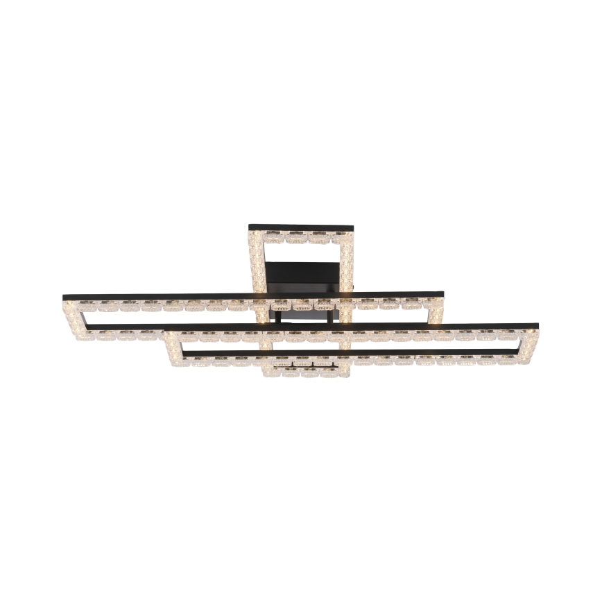 JUST LIGHT. 14733-18 - LED kattovalaisin GLITRA LED/35W/230V 57x72 cm musta