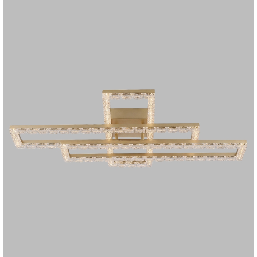 JUST LIGHT. 14733-60 - LED-kattovalaisin GLITRA LED/35W/230V 57,25x72,05 cm kultainen