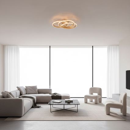 JUST LIGHT. 14734-60 - LED-kattovalaisin GLITRA LED/37W/230V halkaisija 50 cm kultainen