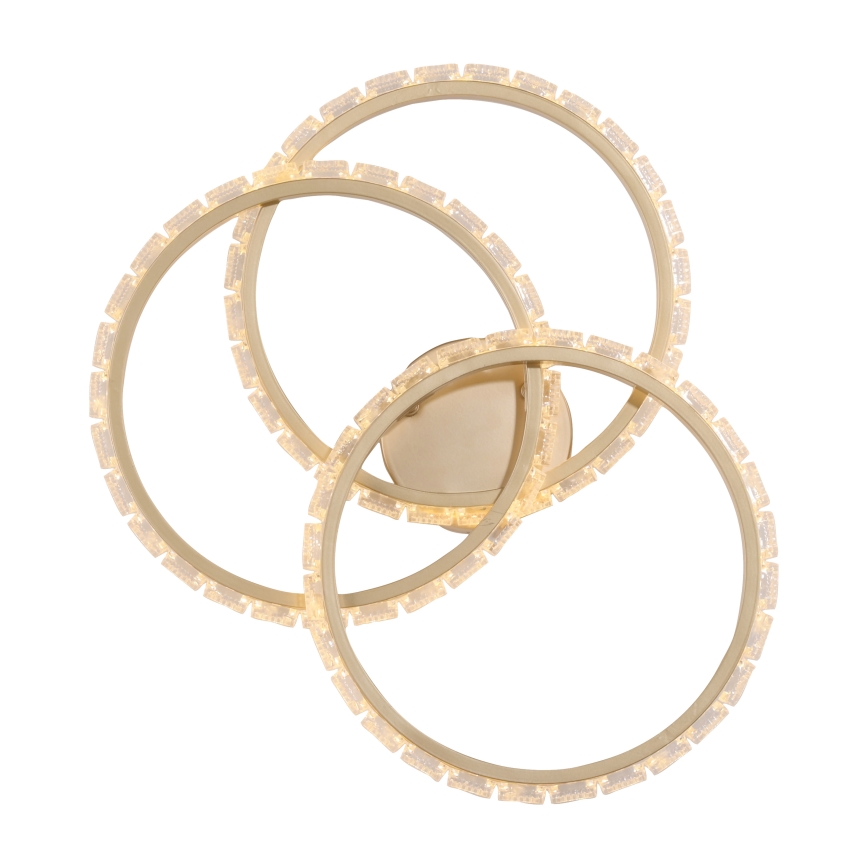 JUST LIGHT. 14734-60 - LED-kattovalaisin GLITRA LED/37W/230V halkaisija 50 cm kultainen