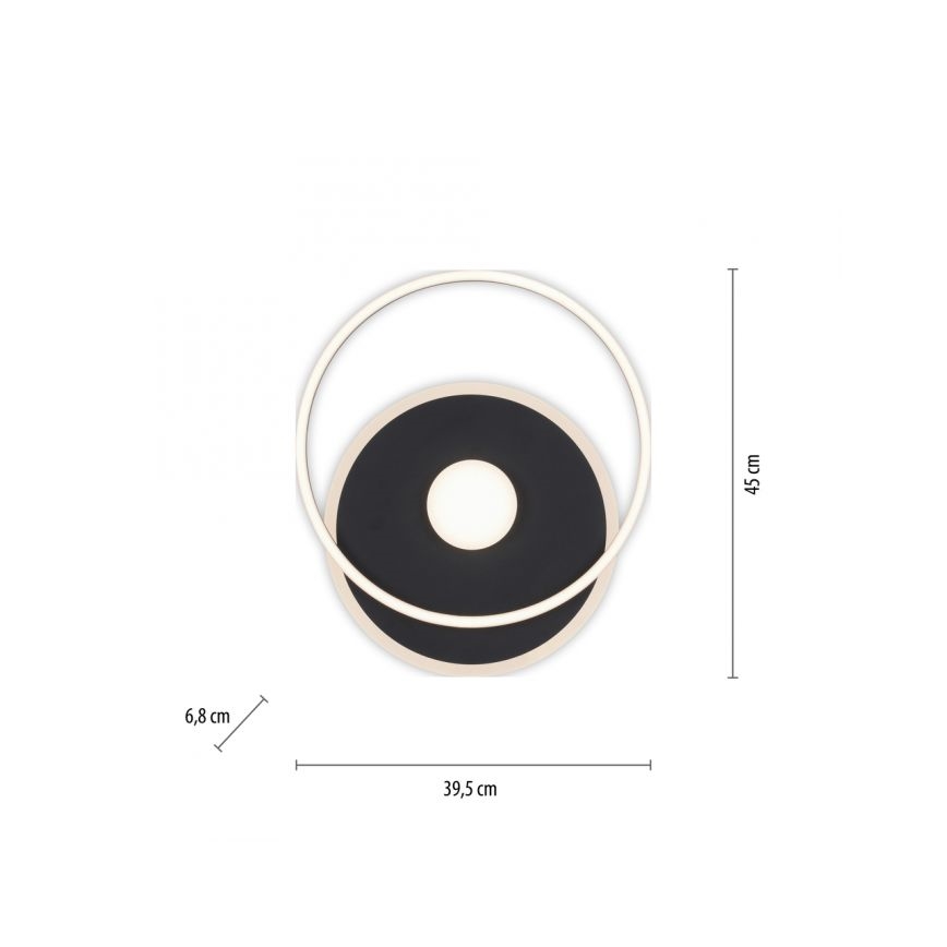 JUST LIGHT. 15046-18 - Himmennettävä LED-kattovalaisin DOMINO LED/26,5W/230V
