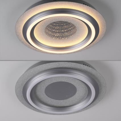 JUST LIGHT. 15089-21 - LED-katto­valaisin CICHIO LED/36W/230V, halkaisija 40 cm, mattakromi