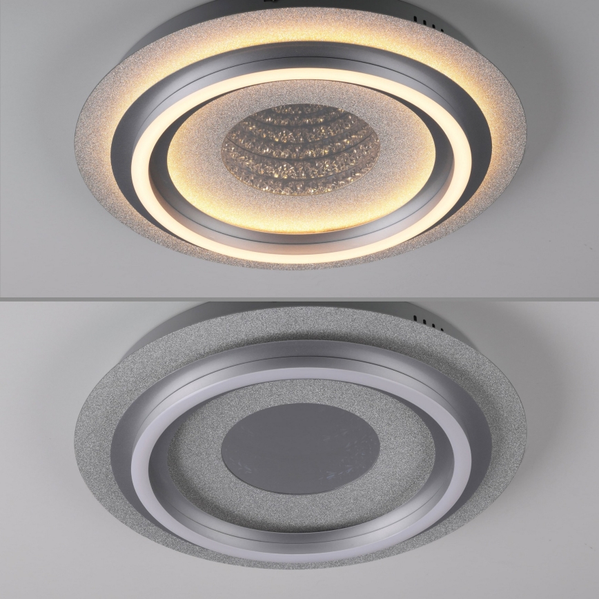 JUST LIGHT. 15089-21 - LED-katto­valaisin CICHIO LED/36W/230V, halkaisija 40 cm, mattakromi