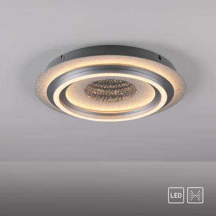 JUST LIGHT. 15089-21 - LED-katto­valaisin CICHIO LED/36W/230V, halkaisija 40 cm, mattakromi