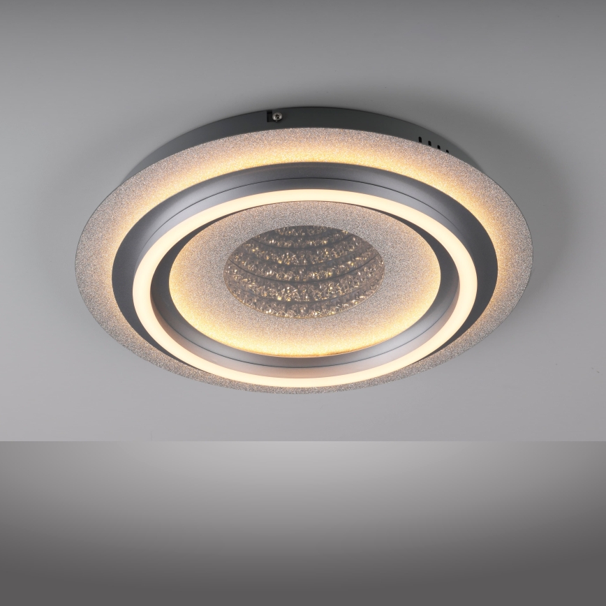 JUST LIGHT. 15089-21 - LED-katto­valaisin CICHIO LED/36W/230V, halkaisija 40 cm, mattakromi