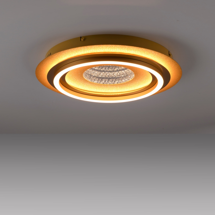 JUST LIGHT. 15089-60 - LED-kattovalaisin CICHIO LED/36W/230V, halkaisija 40 cm, kultainen