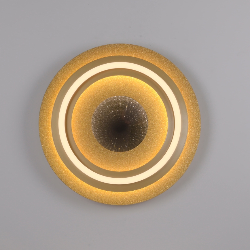 JUST LIGHT. 15089-60 - LED-kattovalaisin CICHIO LED/36W/230V, halkaisija 40 cm, kultainen